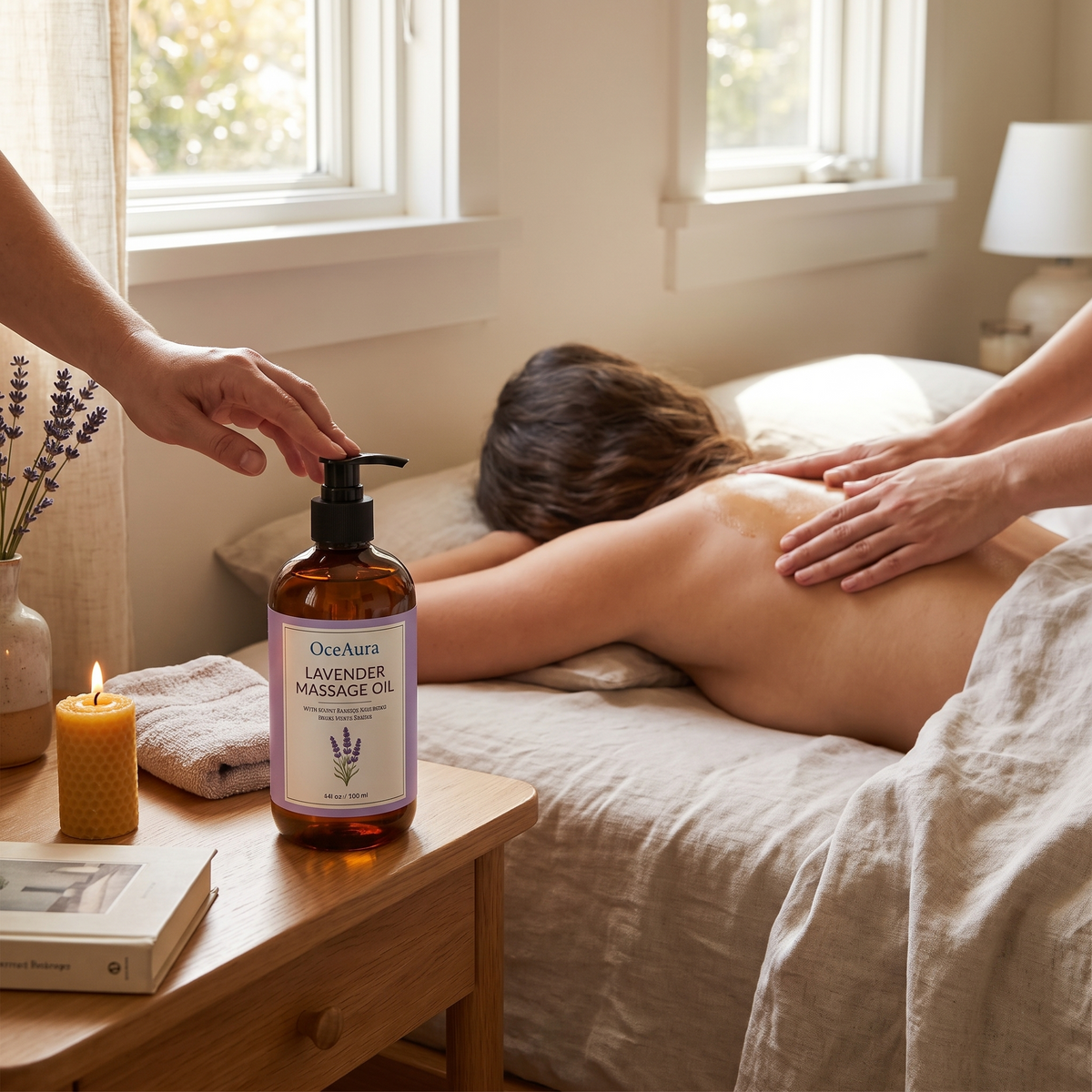 Lavender Grapeseed Massage Oil, 100ml