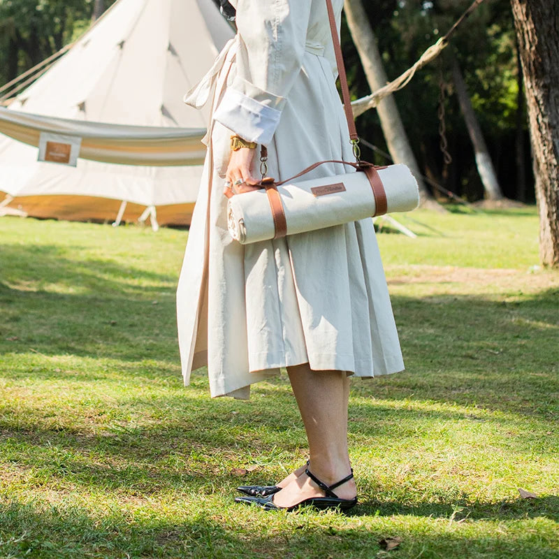 Portable Canvas Picnic Blanket