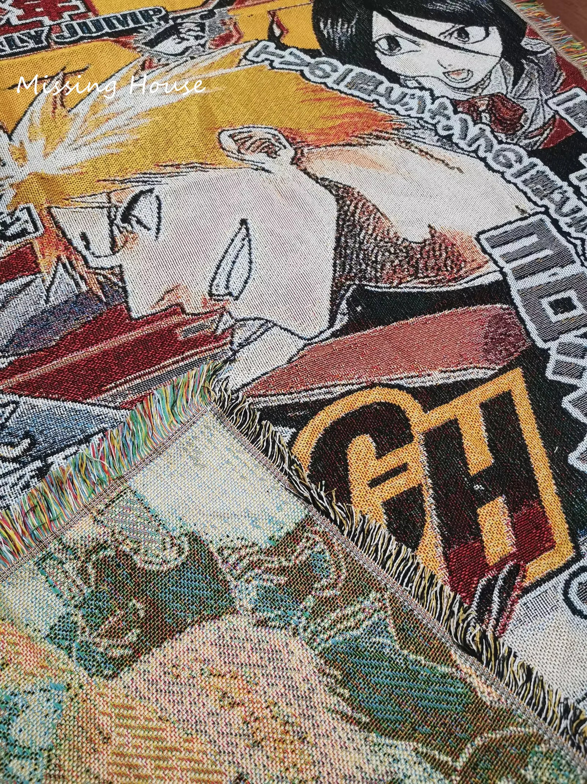 Anime Handwoven Tapestry Throw Blanket