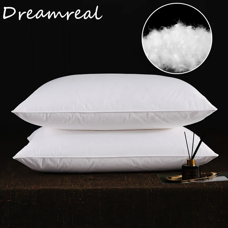 Goose Down and Feather Pillow Set of 2