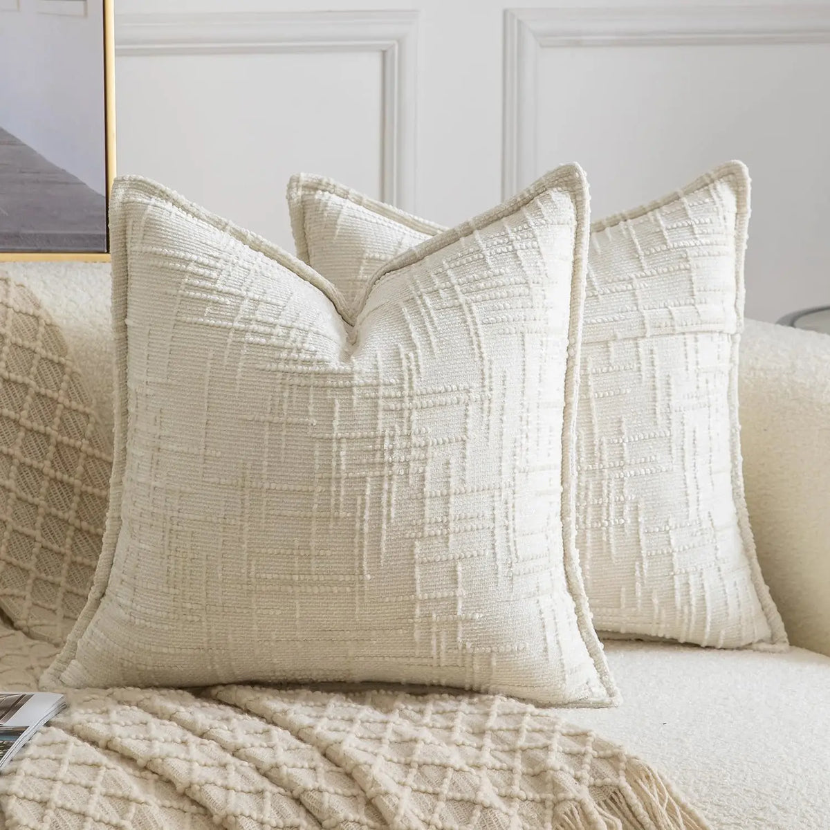 Soft Solid Colour Cushion Cover, 45x45cm