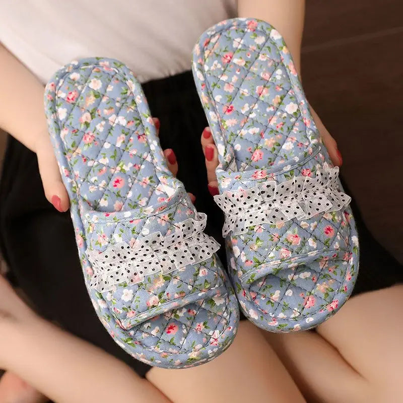 Quiet Step Cotton House Slippers