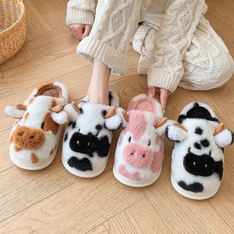 Cartoon Cow Fluffy Slides