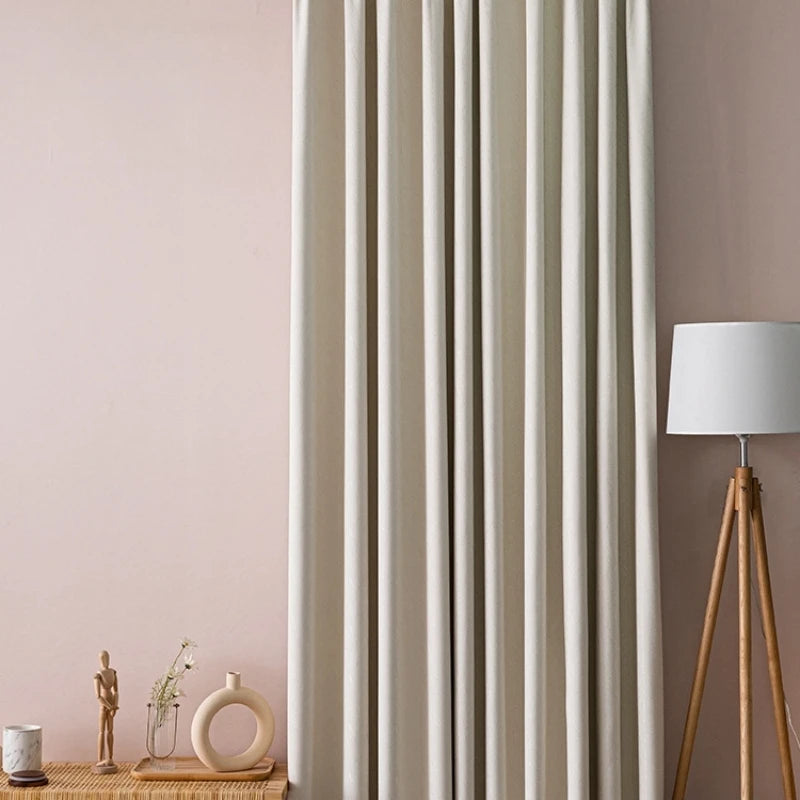Custom Made Solid Blackout Curtain Panel