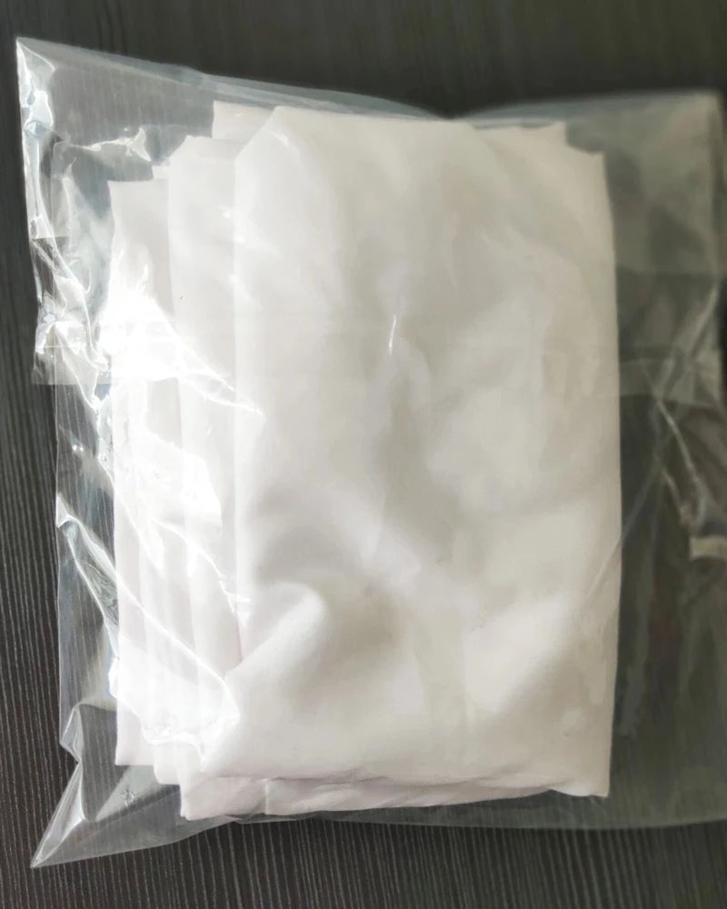 White Zippered Body Pillow Case