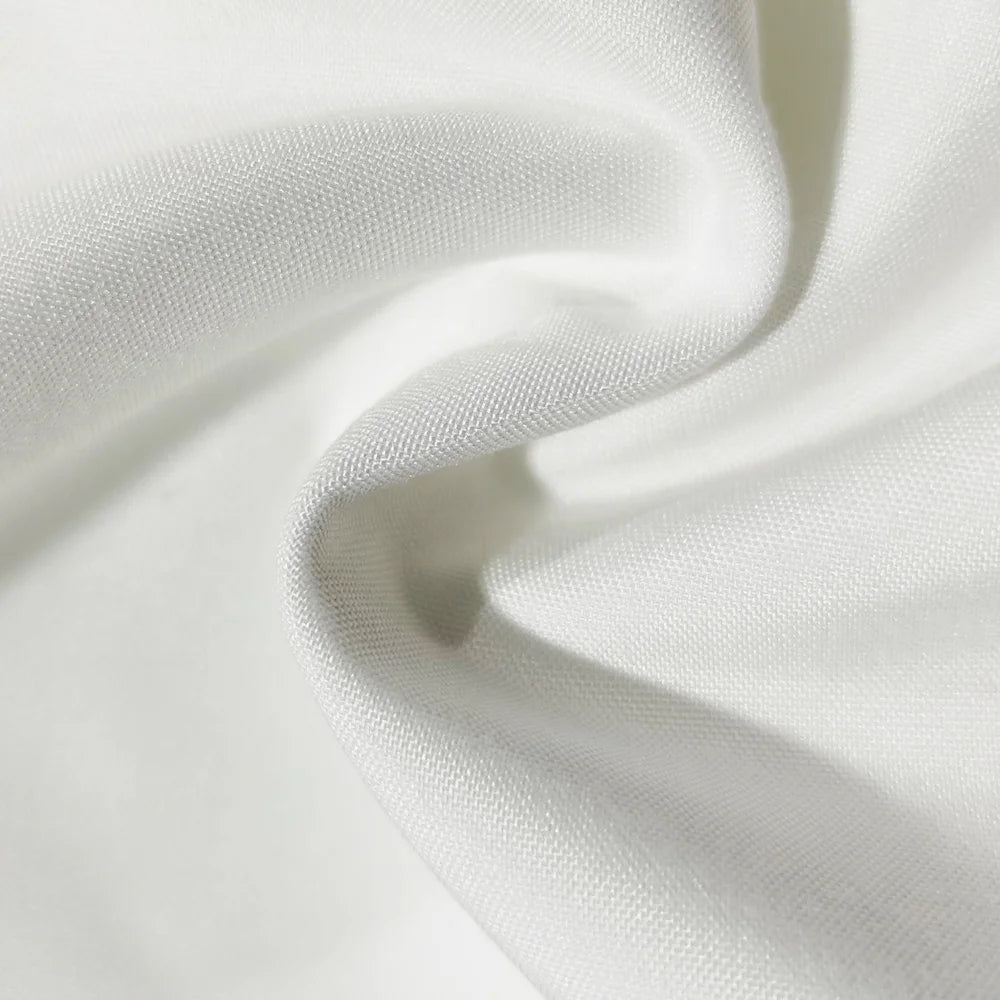 White Zippered Body Pillow Case