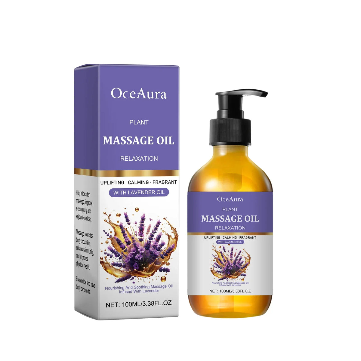 Lavender Grapeseed Massage Oil, 100ml