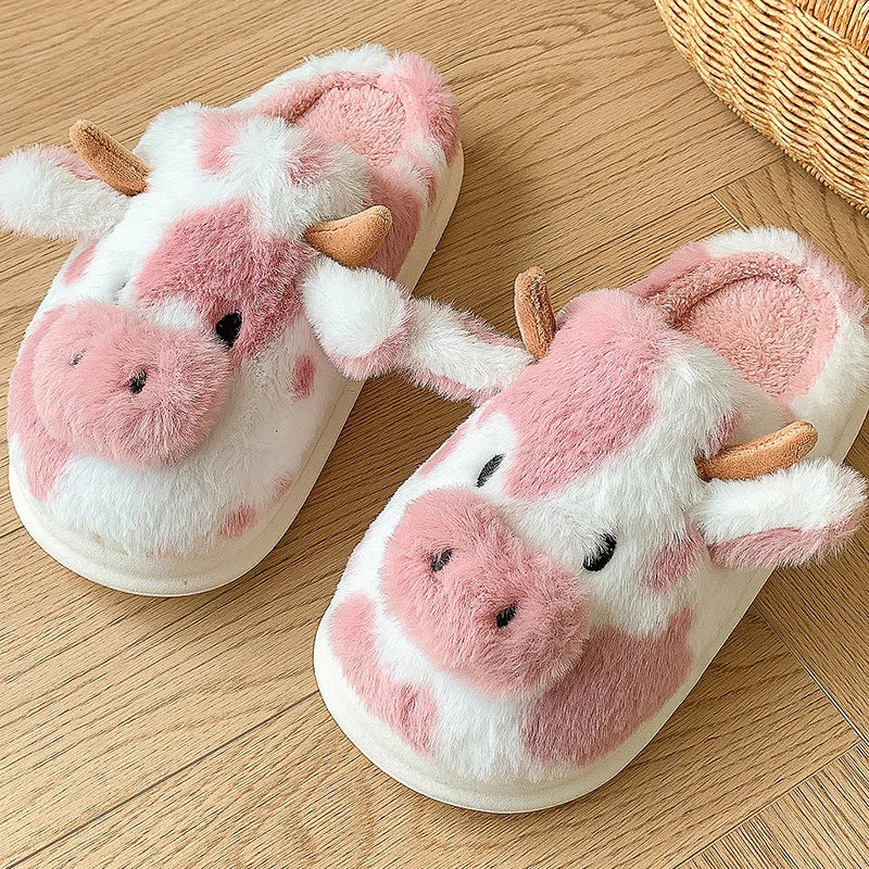 Cartoon Cow Fluffy Slides