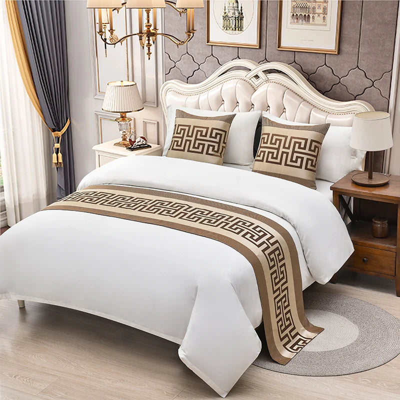 Geometric Lattice Bed Runner
