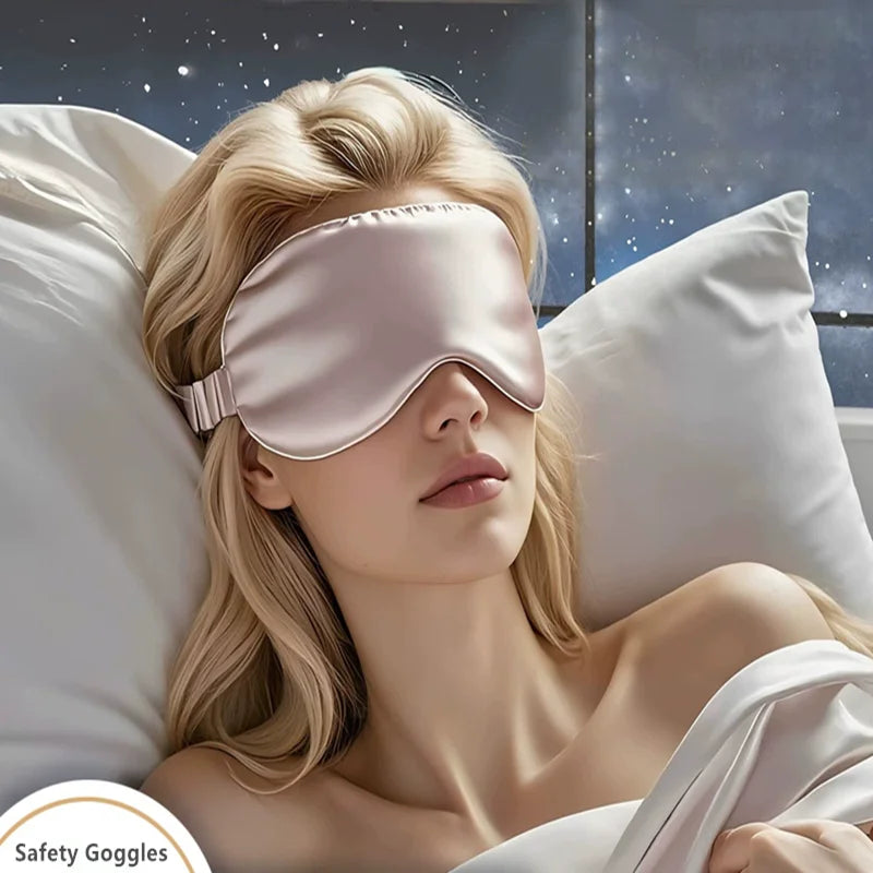 Double Sided Silk Sleep Mask Set with Pouch and Scrunchie