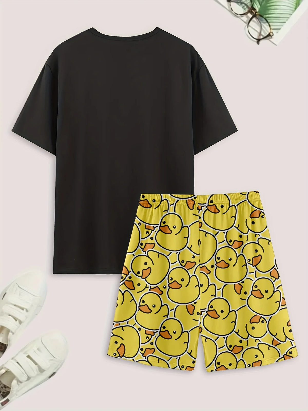 Duck Print Knit Pajama Set