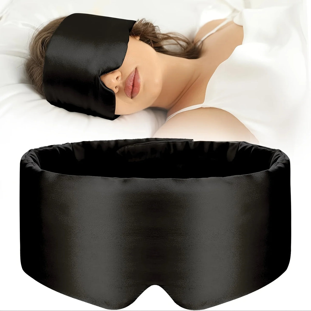 Full-Coverage 3D Silk Sleep Mask