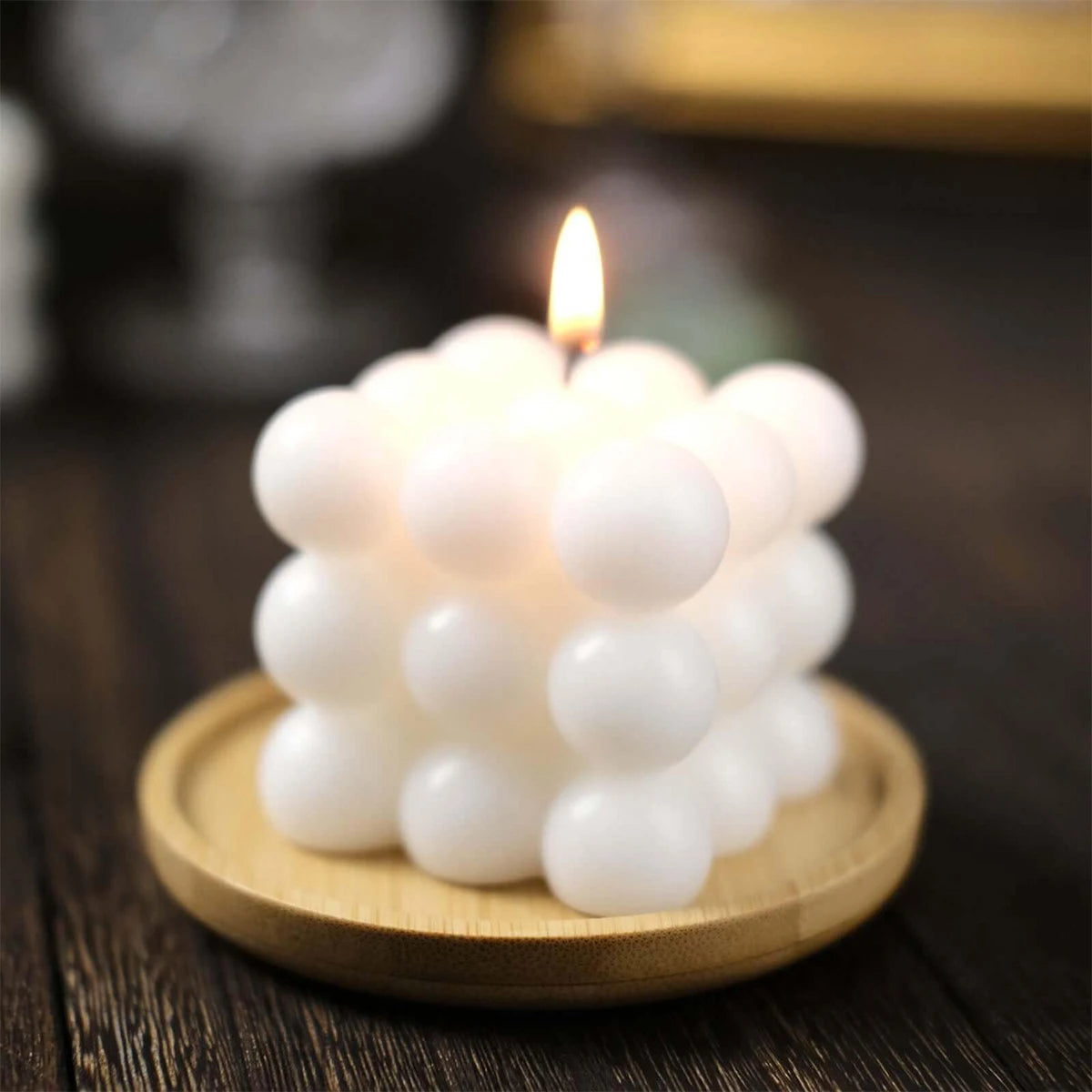 Vanilla Cube and Ball Soy Candle