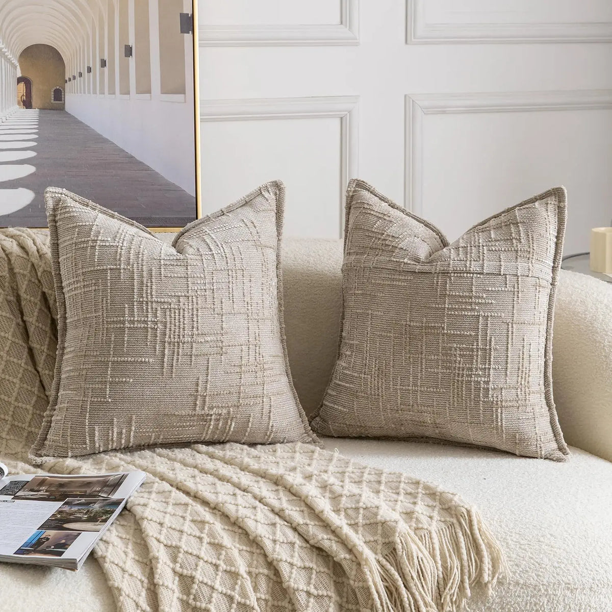 Soft Solid Colour Cushion Cover, 45x45cm