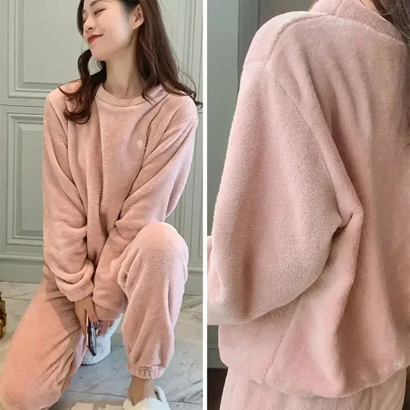 Thick Fleece Loungewear Set