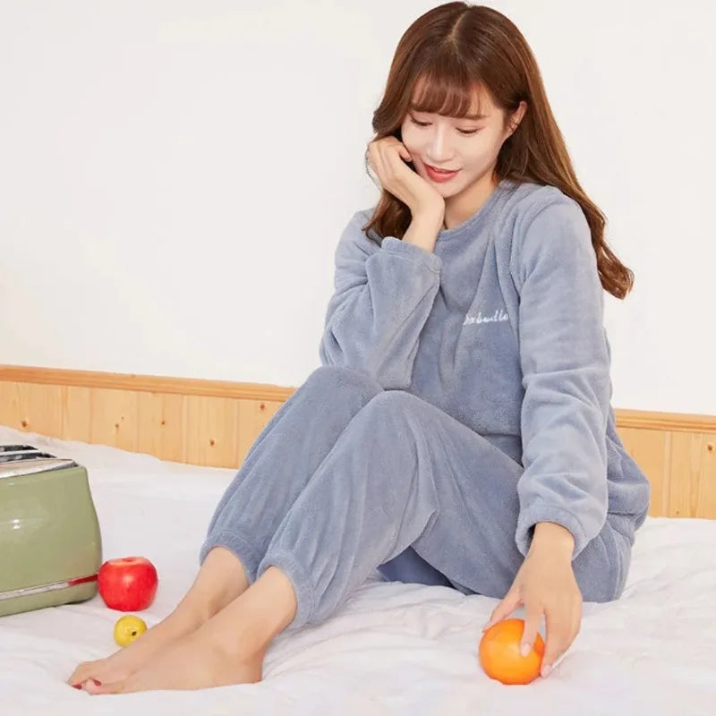 Thick Fleece Loungewear Set