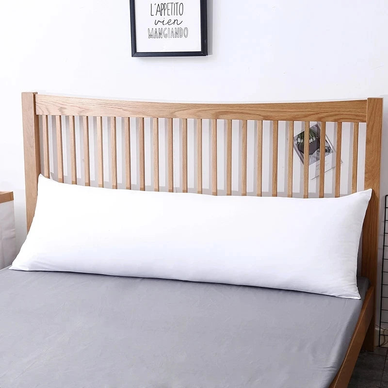 White Zippered Body Pillow Case
