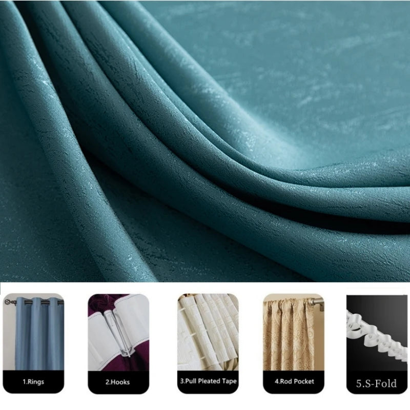 Custom Made Solid Blackout Curtain Panel