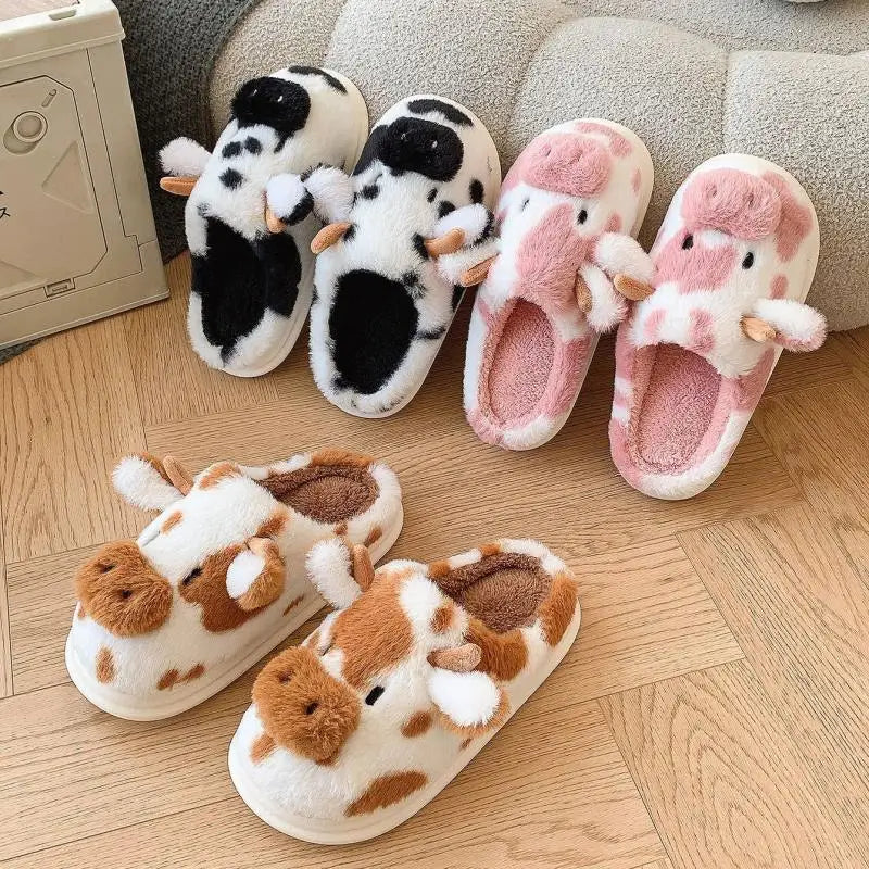 Cartoon Cow Fluffy Slides