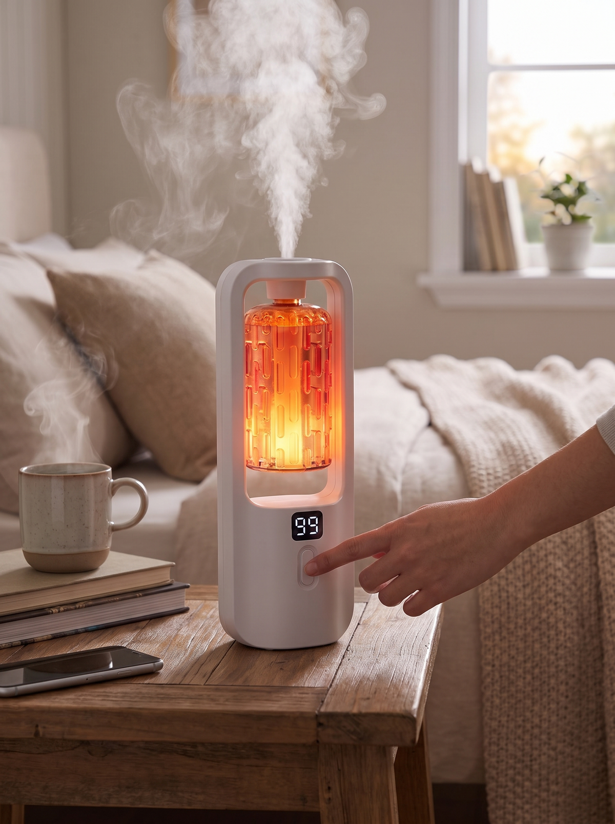 Cordless wall mount diffuser away from any socket