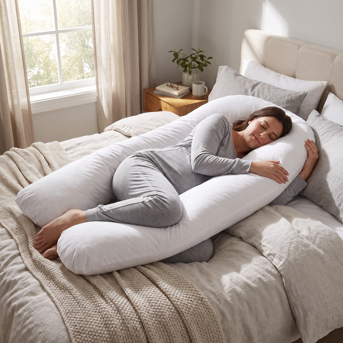Extra Long Body Pillow Insert, 60x180cm